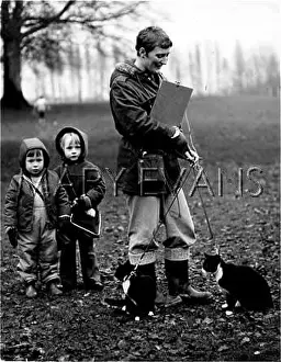 Wellies: CATS ON LEADS