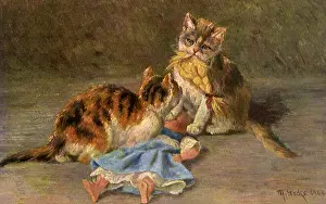 Ponytail: Cats Pull Hair Off Doll
