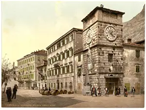 Cattaro: Cattaro, Army Square, Dalmatia, Austro-Hungary