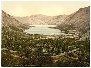 Cattaro: Cattaro, general view and channel, Dalmatia, Austro-Hungary