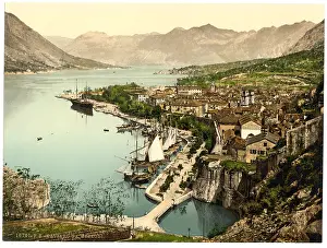 Cattaro: Cattaro, general view, Dalmatia, Austro-Hungary