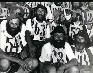 Fuss: Cattle keepers in beard competition