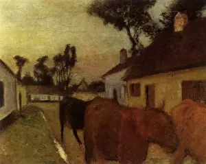 Roam: Cattle on Village Path, by Degas