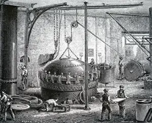 Figuier: Cauldrons for the steam vulcanization of rubber