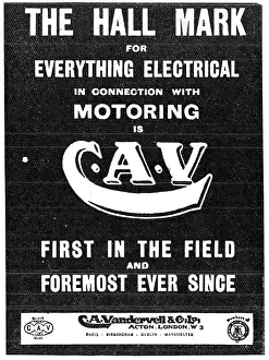 Vandervell: C.A.V. Vandervell Electrical Equipment