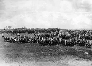 Poznan: Cavalry attack during the imperial maneuver, 1902