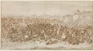 Mid 18th: A Cavalry Battle before a City, 1686?ca. 1755