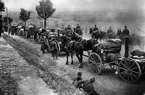 Weltkrieg: Cavalry and German stage for the Battle of the Marne, 19