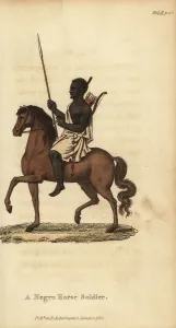 Goree: A cavalry man, Senegambia, 18th century