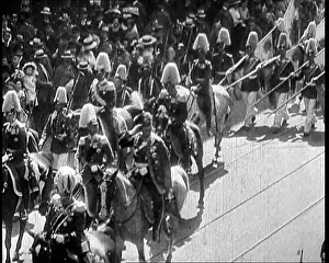 Plume: Cavalry On Parade Wearing Plume Helmets In