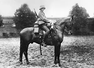 Cavalryman: Cavalry soldier on horse, 1930