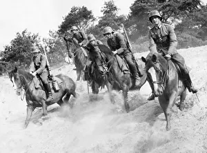 Demanded: Cavalry of the Wehrmacht during an exercise in the 30s