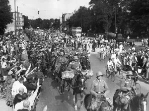 Bands: Cavalry of the Wehrmacht at a parade in Berlin