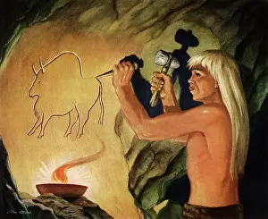 Atkins: Caveman Chisels Bison