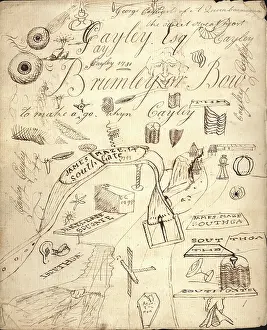 Cayleys: Cayley exercise book inside front cover
