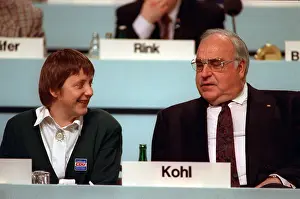 Christlich: CDU party conference in Dresden 1991