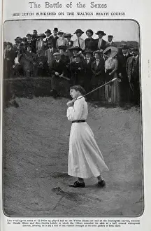 Sexes: Cecelia Leitch, golfer, in a bunker