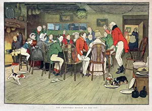 Jolly: Cecil Aldin, The Christmas Dinner at the Inn