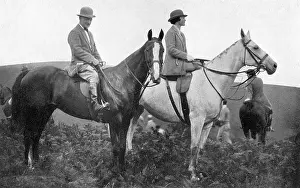 Sidesaddle: Cecil Aldin with Lady Violet Munnings