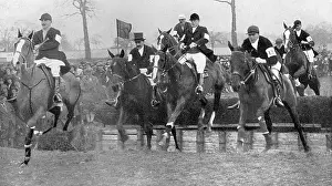 Competitive: Cecil Aldin riding in his last point-to-point