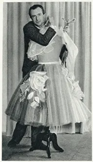 Fitting: Cecil Beaton - with a ballet dress he designed
