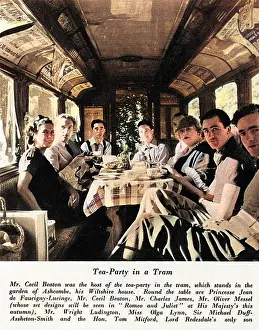 Messel: Cecil Beaton's tea party in a tram