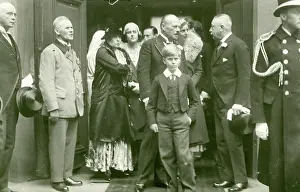 Cecile of Greece wedding, Prince Philip in foreground