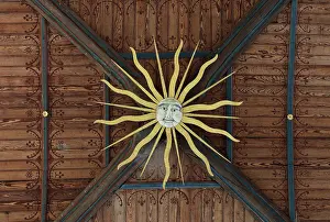 Collegiale: Ceiling, Collegiale de l'Assomption, Villemaur-sur-Vanne