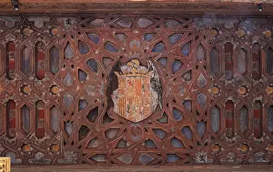 Doncellas: Ceiling, Courtyard of the Maidens, Mudejar Palace