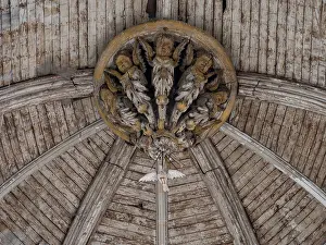 Bosse: Ceiling, Eglise Saint-Pantaleon, Troyes, Aube, France