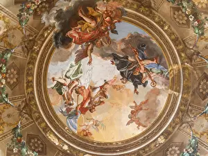 Trompe: Ceiling fresco, Basilica of San Vitale, Ravenna, Italy