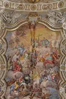 Caterina: Ceiling fresco, Santa Caterina, Palermo, Sicily, Italy