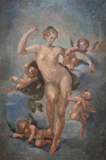 Assiettes: Ceiling fresco of Spring or Venus surrounded by