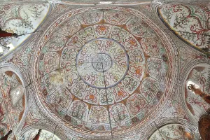 Tirana: Ceiling frescoes, Et'hem Bey Mosque, Tirana, Albania