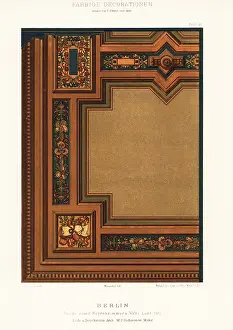 Ernst Ewald: Ceiling of a gentlemen's room in the Lent House