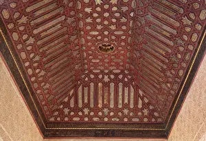 Comares: Ceiling, Gilded Room, Alhambra, Granada, Andalusia, Spain