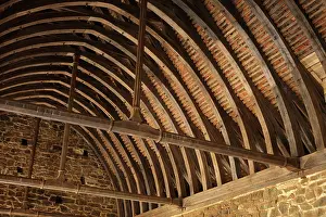 Seigneurial: Ceiling, Great Hall, North Range, Chateau de Guedelon