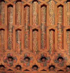 Caballeros: Ceiling, Knights Room, Madrasa, Granada, Andalusia, Spain
