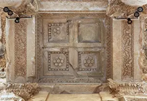 Celsus: Ceiling from Library of Celsus, Ephesus, Izmir, Turkey