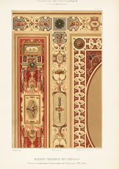 Landshut: Ceiling painting, Trausnitz Castle, Germany, 16th century