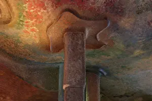 Mila: Ceiling paintings, La Pedrera, Barcelona, Catalonia, Spain