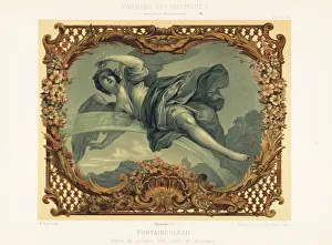 Ernst Ewald: Ceiling panel in the Palace of Fontainebleau, 18th century
