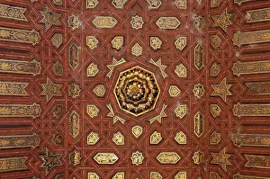 Comares: Ceiling, Patio of the Gilded Room, Alhambra, Granada