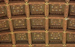 Coffer: Ceiling, Philip II Ceiling Room, Mudejar Palace