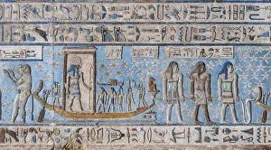 Pronaos: Ceiling Relief - Pronaos, Temple of Hathor, Dendera Complex