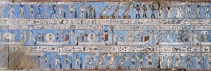 Pronaos: Ceiling Relief - Pronaos, Temple of Hathor, Dendera Complex