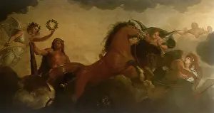 1661: Detail from the ceiling of the Salon d'Hercule
