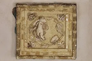 Triclinium: Ceiling section, Triclinium, House of the Ephebus