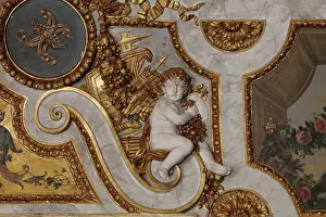 Stuccos: Ceiling stucco, King's Bedchamber, Chateau de