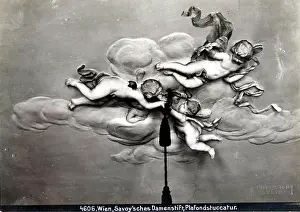 Johannesgasse: Ceiling stucco work in Savoysches Damenstift in Vienna